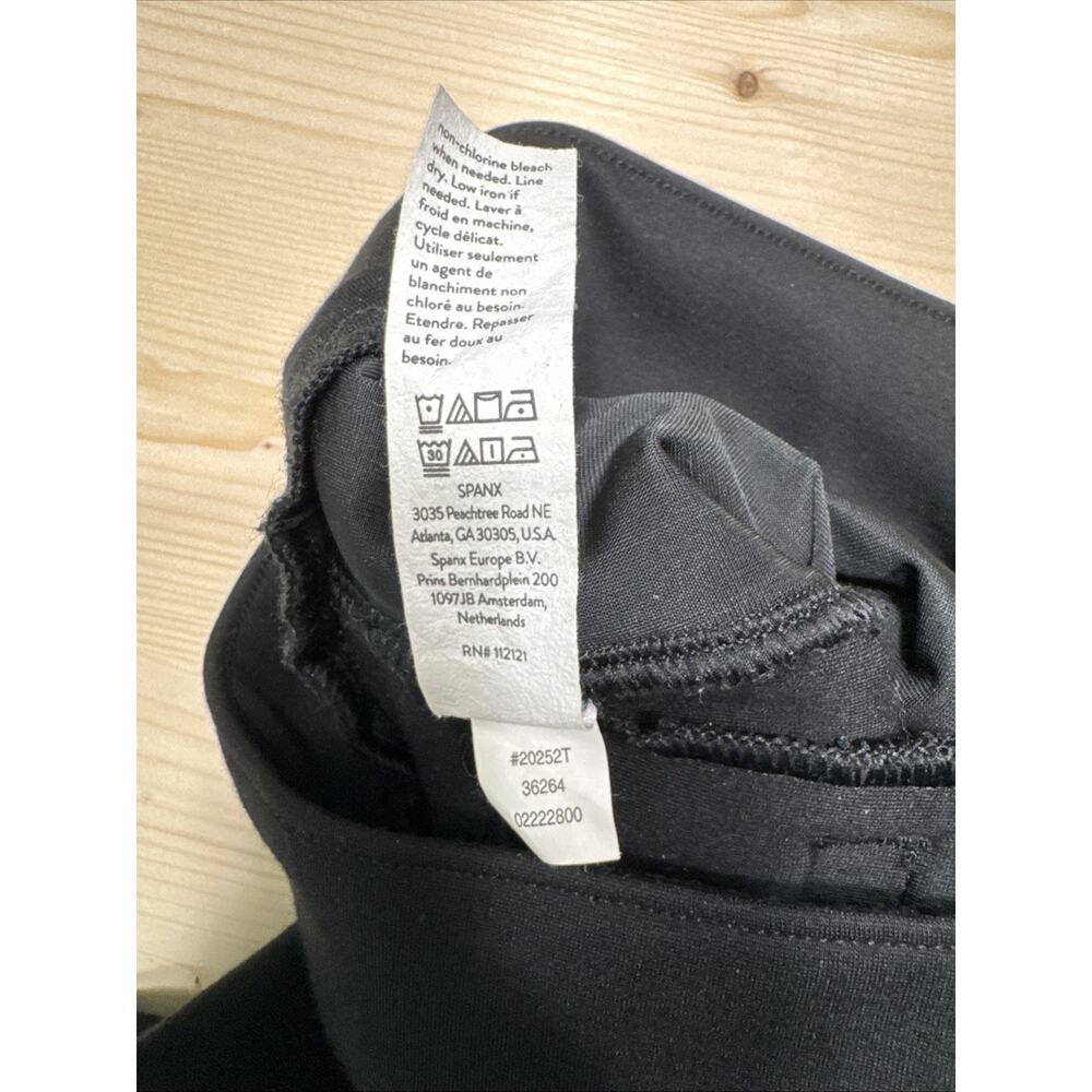 Spanx Perfetfit Ponte Flare Leg Pants Womens S Tall Black 33.5 Inseam High Rise - Picture 10 of 10